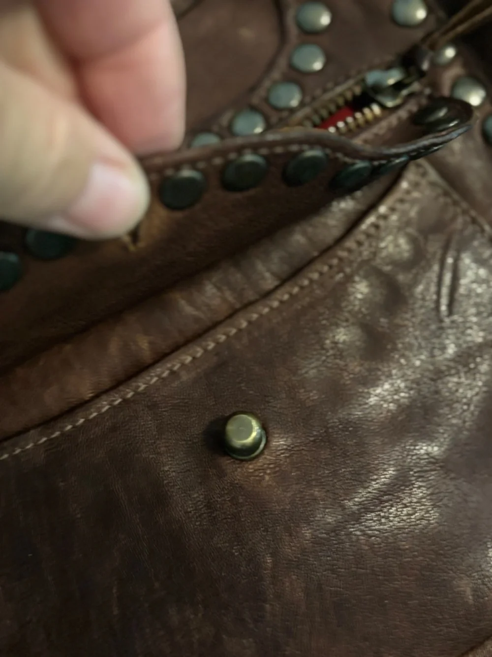 Original Infinity Italian Leather Bag Boho/Shoulder